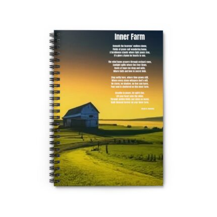 Inner Farm /  Spiral Notebook - Cute Journal, Gifts for Friends, Self-Care Notes, Medication Reminder, Valentine’s Day