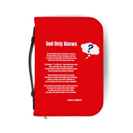 God Only Knows / Inspirational Bible Cover with Butterfly Design, Faith Journal Holder, Christian Gift, Spiritual Keepsake, Quote Bible Holder, [...]