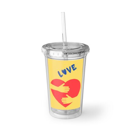 Love Is Medicine / Inspirational Acrylic Cup, Motivational Drinkware, Christian Gifts, Summer Vibes Cup, Unique Quote Tumbler, Everyday Use Cup