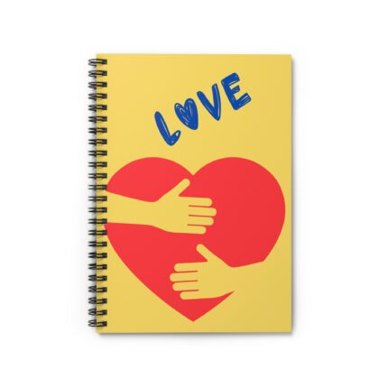 Love is Medicine /  Spiral Notebook - Cute Journal, Gifts for Friends, Self-Care Notes, Medication Reminder, Valentine’s Day