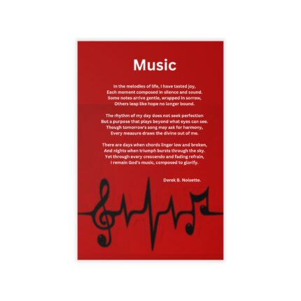 Music Inspirational Wall Decal – Beautiful Sunset Silhouette with Quote, Uplifting Home Decor, Affirmation Art, Faith-Based Decor, [...]