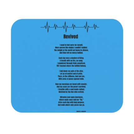 Revived /  Mouse Pad, Cute Desk Accessory, Gamer Gift, Office Decor, Valentine's Day Present, Bright and Fun Design