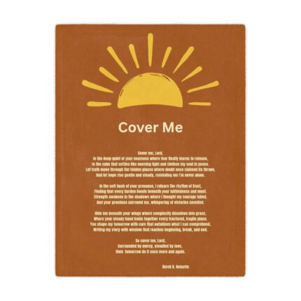 Cover Me Praise Collection / Minky Blanket — 'Cover Me' Sun Poem Cozy Throw