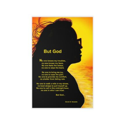 But God Inspirational Wall Decal – Beautiful Sunset Silhouette with Quote, Uplifting Home Decor, Affirmation Art, Faith-Based Decor, [...]