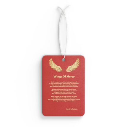 Wings Of Mercy / Inspirational Car Air Freshener, Motivational Auto Accessory, Spiritual Gift, Home Fragrance, Faith-Based Car Decor