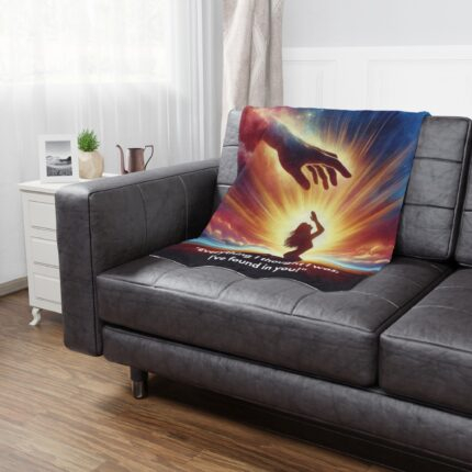 Praise /  Inspirational Minky Blanket, Cozy Throw for Comfort, Faith Gift, Spiritual Home Decor, Perfect for Relaxation and Reflection