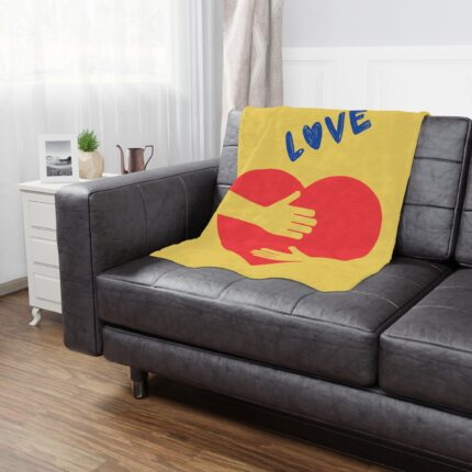 Love Is Medicine /  Inspirational Minky Blanket, Cozy Throw for Comfort, Faith Gift, Spiritual Home Decor, Perfect for Relaxation and Reflection