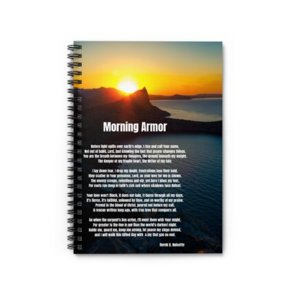 Morning Armor /  Spiral Notebook - Cute Journal, Gifts for Friends, Self-Care Notes, Medication Reminder, Valentine’s Day