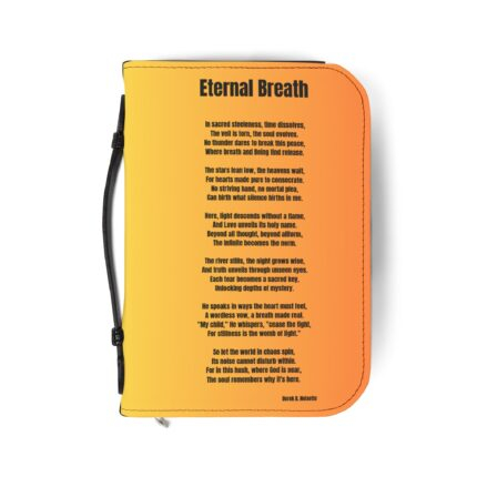 Eternal Breath / Inspirational Bible Cover with Butterfly Design, Faith Journal Holder, Christian Gift, Spiritual Keepsake, Quote Bible Holder, [...]
