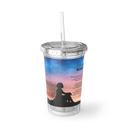 Breath Inspirational Acrylic Cup, Motivational Drinkware, Christian Gifts, Summer Vibes Cup, Unique Quote Tumbler, Everyday Use Cup