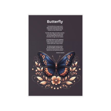 Butterfly Inspirational Wall Decal – Beautiful Sunset Silhouette with Quote, Uplifting Home Decor, Affirmation Art, Faith-Based Decor, [...]