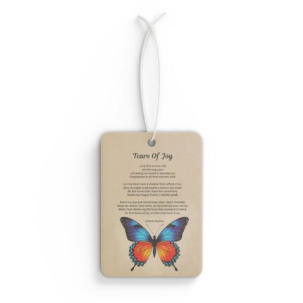 Tears of joy Inspirational Car Air Freshener, Motivational Auto Accessory, Spiritual Gift, Home Fragrance, Faith-Based Car Decor