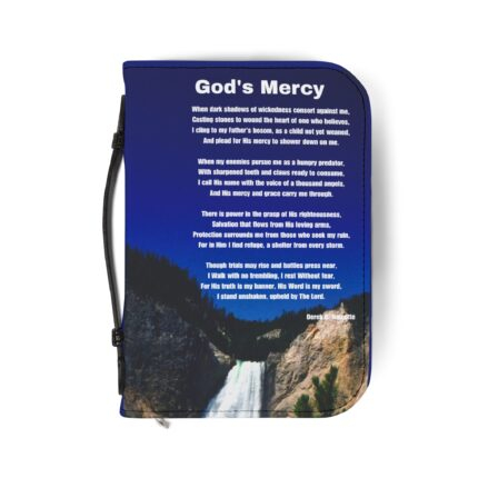 God's Mercy Inspirational Bible Cover with Butterfly Design, Faith Journal Holder, Christian Gift, Spiritual Keepsake, Quote Bible Holder, [...]