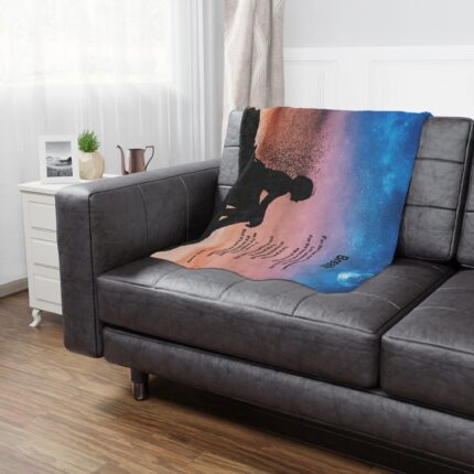 Breath Inspirational Minky Blanket, Cozy Throw for Comfort, Faith Gift, Spiritual Home Decor, Perfect for Relaxation and Reflection