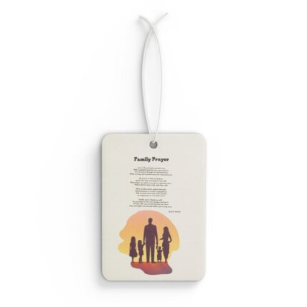 Car Air Freshener — "Family Prayer" Silhouette Scented Ornament