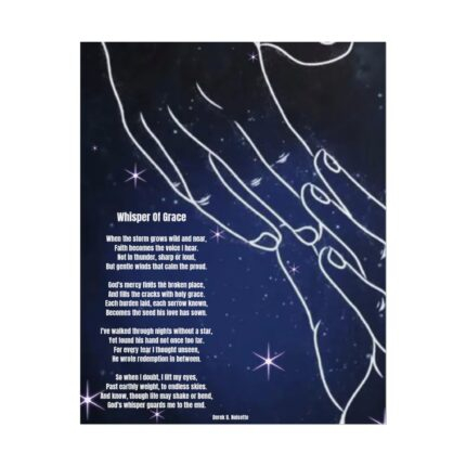 Whisper of Grace Rolled Poster — Inspirational Starry Poem Wall Art
