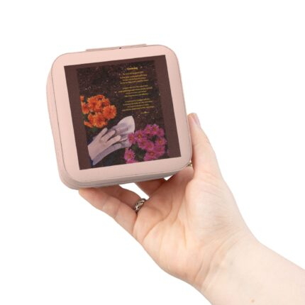 Growing / Compact Jewelry Travel Case — Sunset Silhouette Design, Portable Ring & Earring Organizer