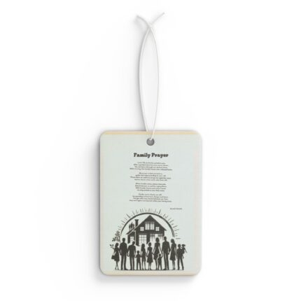 Car Air Freshener — "Family Prayer" Silhouette Scented Ornament