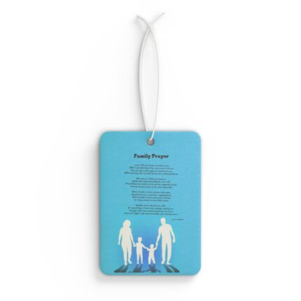 Car Air Freshener — "Family Prayer" Silhouette Scented Ornament