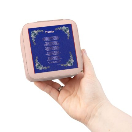 Promise / Compact Jewelry Travel Case — Sunset Silhouette Design, Portable Ring & Earring Organizer