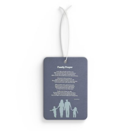Car Air Freshener — "Family Prayer" Silhouette Scented Ornament