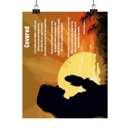 Praise 3 /  Inspirational Matte Poster, Motivational Wall Art, Home Decor, Faith Decor, Uplifting Quote, Gift for Spiritual Journey