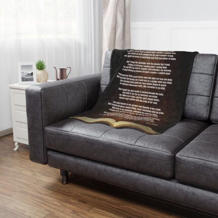 She & I / Inspirational Minky Blanket, Cozy Throw for Comfort, Faith Gift, Spiritual Home Decor, Perfect for Relaxation and Reflection