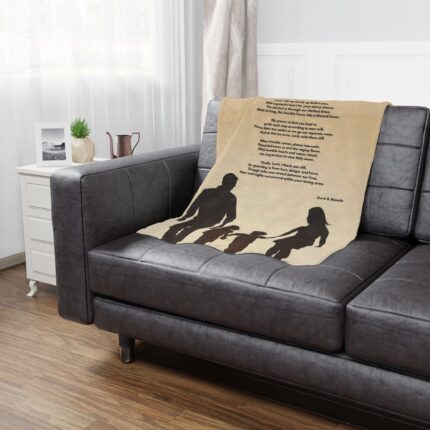 Family Prayer / Inspirational Minky Blanket, Cozy Throw for Comfort, Faith Gift, Spiritual Home Decor, Perfect for Relaxation and Reflection