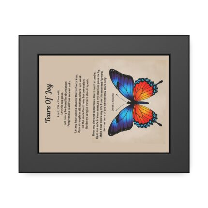Copy of Butterfly Inspirational Wall Art Frame, Framed Paper Posters, Home Decor, Motivational Gift, Modern Artwork, Spiritual Affirmation
