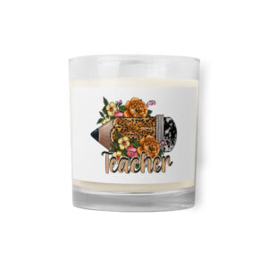 Gift for Teacher | Back to school | Glass jar soy wax candle