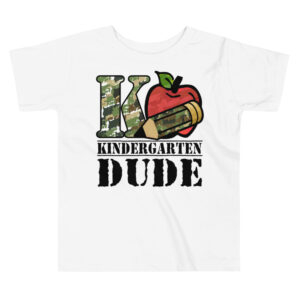 Toddler Short Sleeve Tee 2T - 5T Back to school Kindergarten Dude