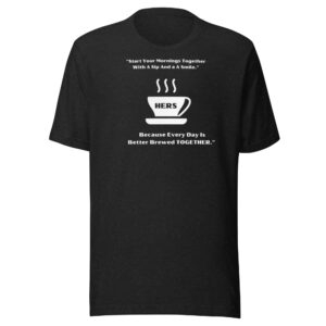 Adult Unisex T - Shirt Wifey and Hubby Matching Married Couple T-Shirts! Husband To Wife