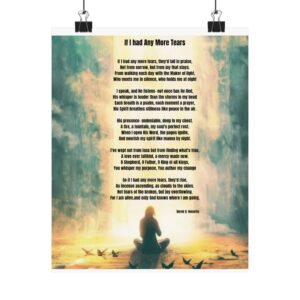 Copy of  Praise 8 /  Inspirational Matte Poster, Motivational Wall Art, Home Decor, Faith Decor, Uplifting Quote, Gift for Spiritual Journey