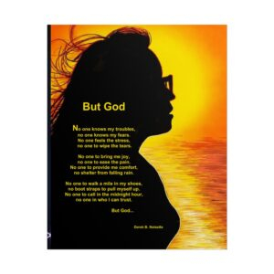 But God / Rolled Poster — Inspirational Starry Poem Wall Art