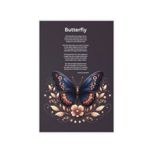 Butterfly Inspirational Wall Decal – Beautiful Sunset Silhouette with Quote, Uplifting Home Decor, Affirmation Art, Faith-Based Decor, [...]