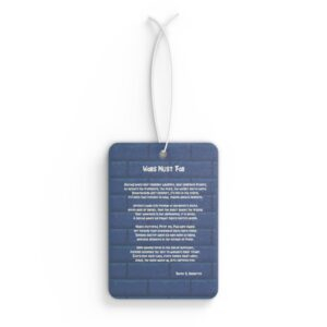 Wall Must Fall / Inspirational Car Air Freshener