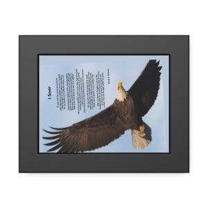 I Soar Inspirational Wall Art Frame, Framed Paper Posters, Home Decor, Motivational Gift, Modern Artwork, Spiritual Affirmation