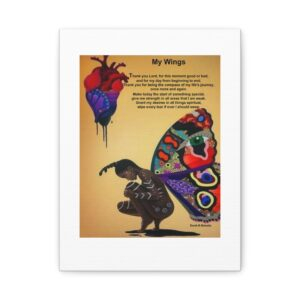 My Wings / Inspirational Canvas Art Print