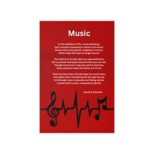 Music Inspirational Wall Decal – Beautiful Sunset Silhouette with Quote, Uplifting Home Decor, Affirmation Art, Faith-Based Decor, [...]