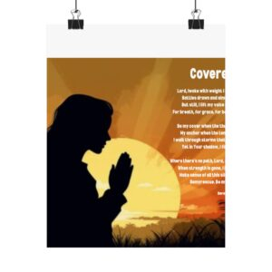 Praise 3 /  Inspirational Matte Poster, Motivational Wall Art, Home Decor, Faith Decor, Uplifting Quote, Gift for Spiritual Journey