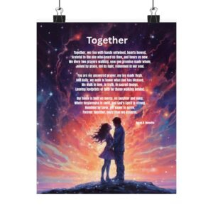 Praise 8 /  Inspirational Matte Poster, Motivational Wall Art, Home Decor, Faith Decor, Uplifting Quote, Gift for Spiritual Journey