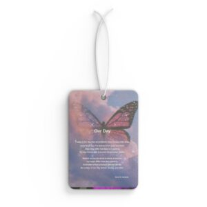 Our Day Inspirational Car Air Freshener, Motivational Auto Accessory, Spiritual Gift, Home Fragrance, Faith-Based Car Decor