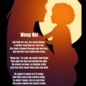 Weep Not / Inspirational Minky Blanket