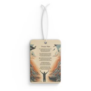 Praise Him Inspirational Car Air Freshener, Motivational Auto Accessory, Spiritual Gift, Home Fragrance, Faith-Based Car Decor