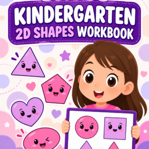 Kindergarten 2D Shapes Workbook