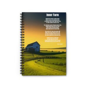 Inner Farm / Spiral Notebook - Cute Journal, Gifts for Friends, Self-Care Notes, Medication Reminder, Valentine’s Day