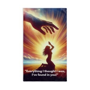 Praise Inspirational Hand Towel with Poem, Motivational Kitchen Towels, Religious Home Decor, Faith-Based Gift, Meaningful Bathroom Accessories