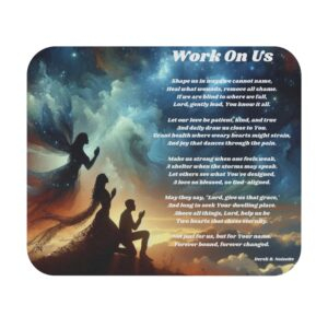 Praise 7 /  Mouse Pad, Cute Desk Accessory, Gamer Gift, Office Decor, Valentine's Day Present, Bright and Fun Design