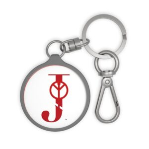 Logo Personalized Keyring Tag, Custom Keychain Gift, Monogram Key Holder, Key Ring for Him/Her, Unique Gift for Holidays