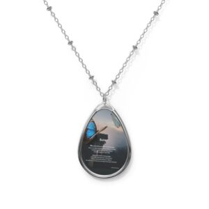 Sure  Inspirational Oval Necklace - Daily Motivation Jewelry, Perfect Gift for Her, Affirmation Pendant, Uplifting Accessory